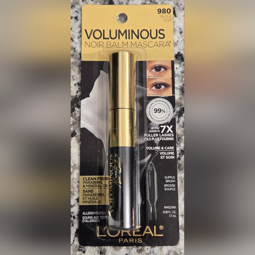 Loreal Voluminous Noir Balm Mascara~Black #980. Paraben Free! New in package!